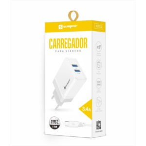 (SX-F17-C) - Carregador De Parede + Cabo Usb Tipo C - [Caixa com 200 peças]