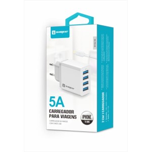 (SX-F8-I6) - Carregador De Parede + Cabo Lightning - [Caixa com 100 peças]