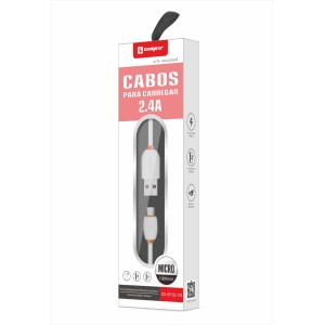(SX-B102-V8) - Cabo Micro Usb - [Caixa com 400 peças]